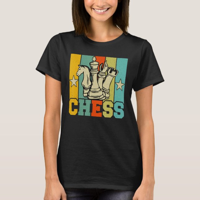 Camiseta Chess Retro Graphic Chess Player Checkmate Board G (Anverso)