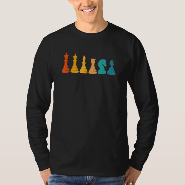 Camiseta Chess Retro Graphic Chess Player Checkmate Board G (Anverso)