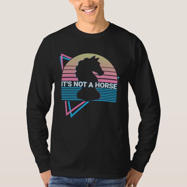 Camiseta Chess Retro It s Not A Horse (Anverso)