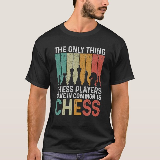 Camiseta Chess Set Art Chess Para Hombres Mujeres Jugadora  (Anverso)