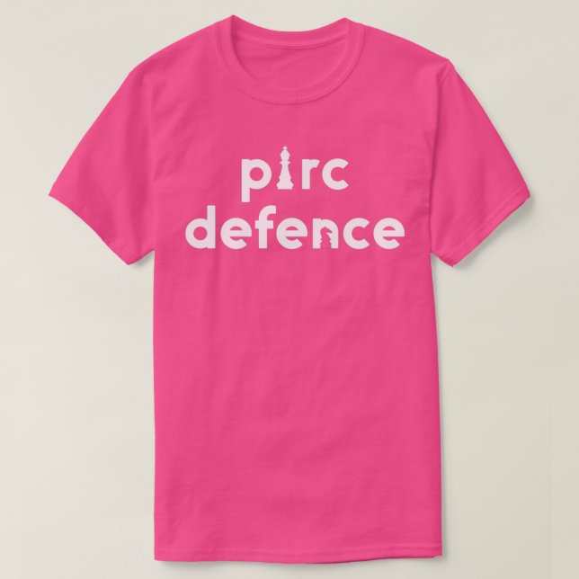 Camiseta Chess Words Pirc Defence Chess  (Diseño del anverso)