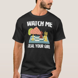 Camiseta Chessboxing de ajedrez vintage Watch Me Roba a tu