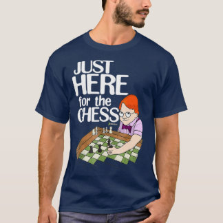 Camiseta Chesscom Acá Para El Aficionado Del Ajedrez Nerdy
