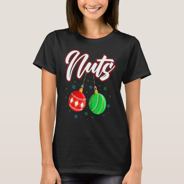 Camiseta Chest Nuts Christmas Funny Matching Couple Chestnu (Anverso)