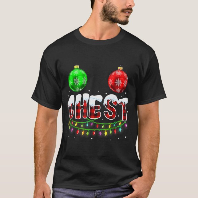 Camiseta Chest Nuts Christmas Funny Matching Couple Chestnu (Anverso)