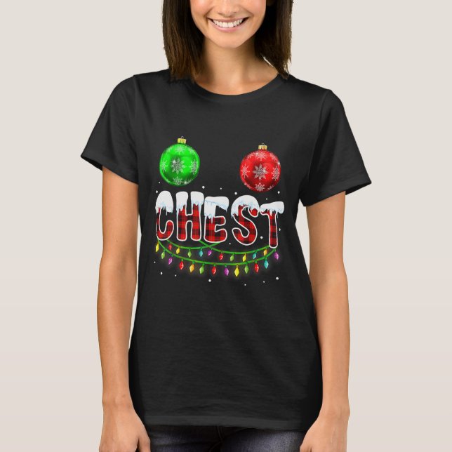 Camiseta Chest Nuts Christmas Funny Matching Couple Chestnu (Anverso)
