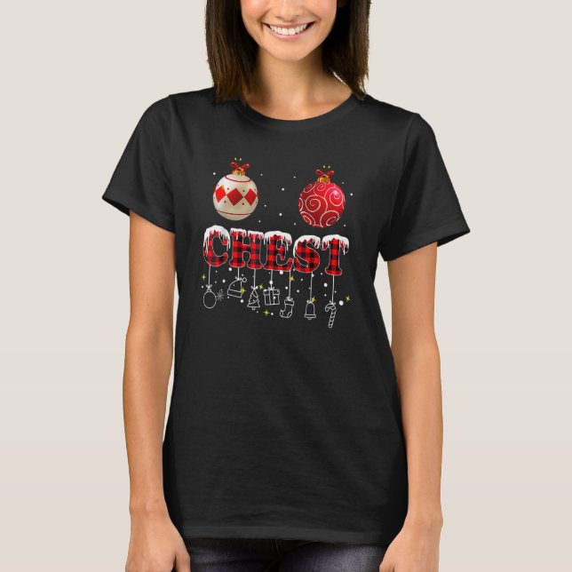 Camiseta Chest Nuts Christmas Matching Couple Chestnuts (Anverso)