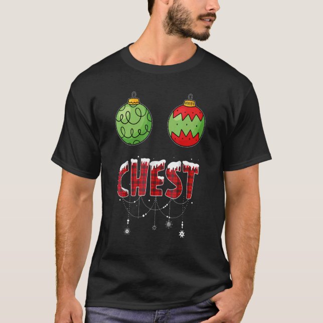 Camiseta Chest Nuts Christmas  Matching Couple Chestnuts (Anverso)