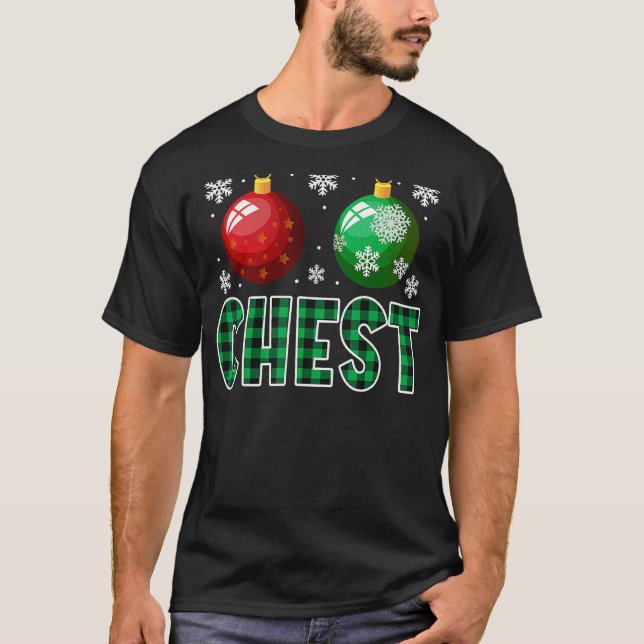 Camiseta Chest Nuts Christmas   Matching Couple Chestnuts (Anverso)