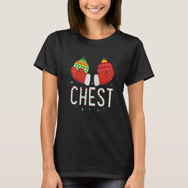 Camiseta Chest Nuts Christmas     Matching Couple Chestnuts (Anverso)