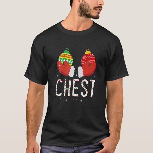 Camiseta Chest Nuts Christmas     Matching Couple Chestnuts (Anverso)