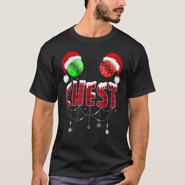Camiseta Chest Nuts Christmas   Matching Couple Chestnuts (Anverso)