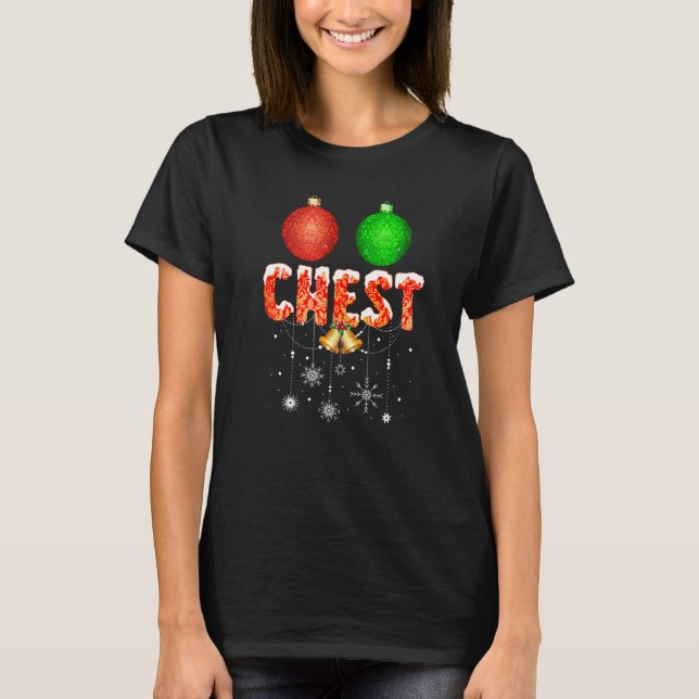 Camiseta Chest Nuts  Christmas  Matching Couple Chestnuts (Anverso)