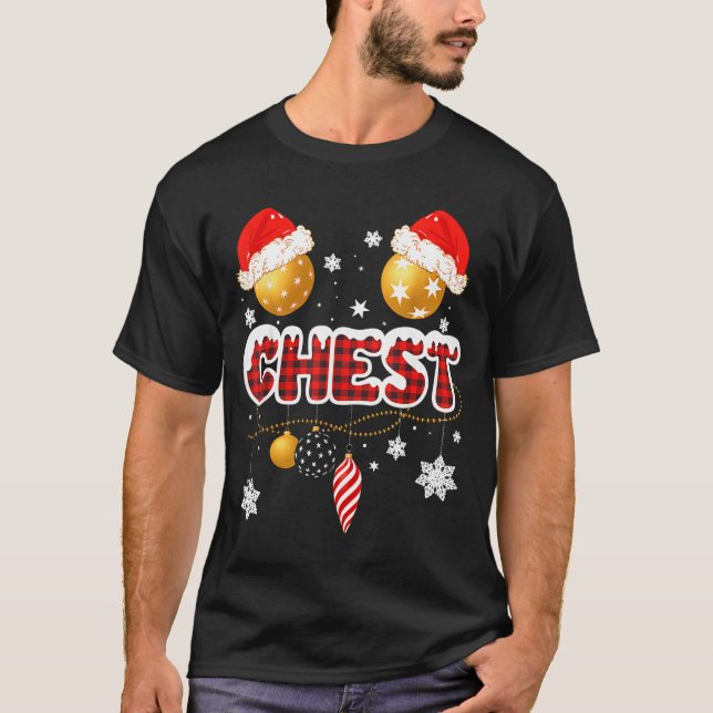 Camiseta Chest Nuts Christmas Matching Couple Chestnuts  (Anverso)