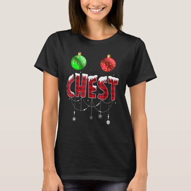 Camiseta Chest Nuts Christmas   Matching Couple Chestnuts 3 (Anverso)