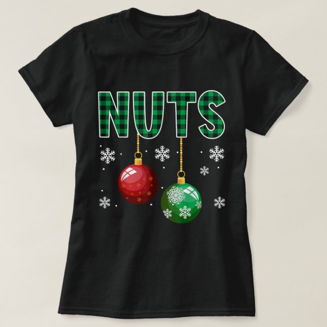 Camiseta Chest Nuts Christmas T Shirt Matching Couple Chest (Diseño del anverso)