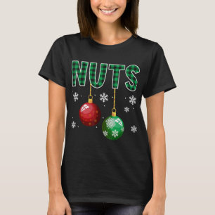 Camiseta Chest Nuts Christmas T Shirt Matching Couple Chest