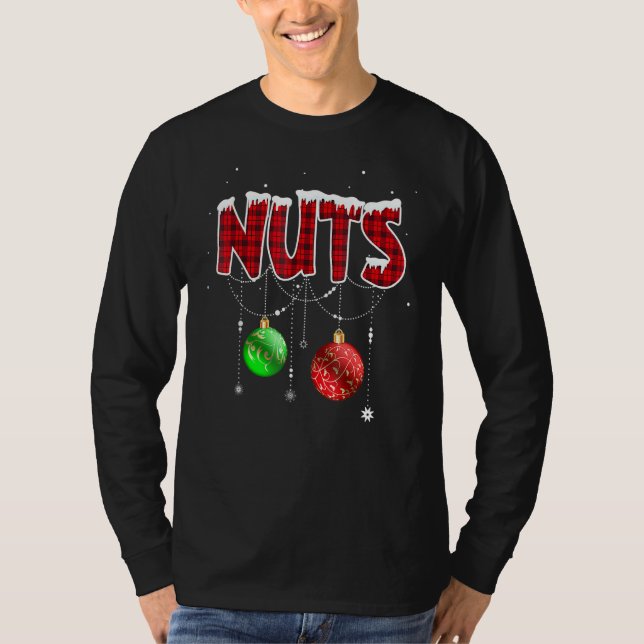 Camiseta Chest Nuts Funny Matching Chestnuts Christmas Coup (Anverso)