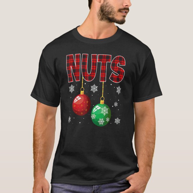 Camiseta Chest Nuts Matching Chestnuts Christmas Couples Nu (Anverso)