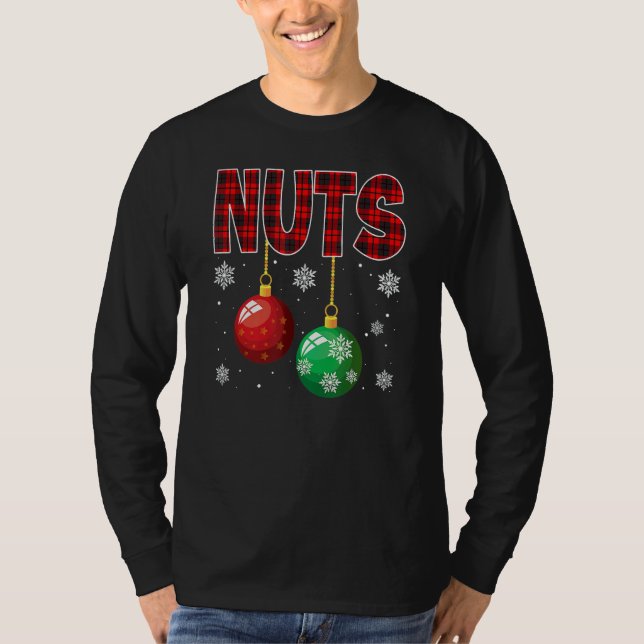 Camiseta Chest Nuts Matching Chestnuts Christmas Couples Nu (Anverso)
