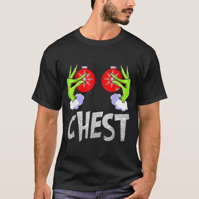 Camiseta Chest Nuts Matching Chestnuts Christmas Snow Coupl (Anverso)