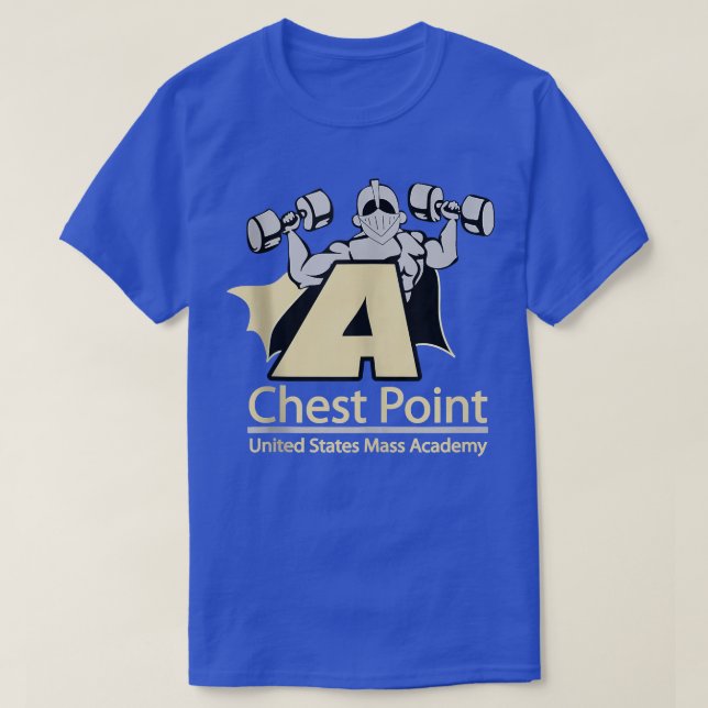 Camiseta Chest Point Mass Academy Weightlifting Bodybuildin (Diseño del anverso)