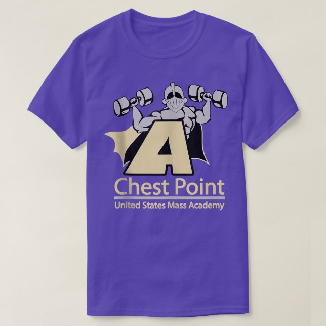 Camiseta Chest Point Mass Academy Weightlifting Bodybuildin (Diseño del anverso)