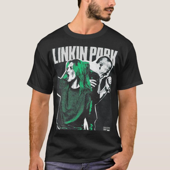 Camiseta Chester Bennington & Emily Armstrong – Powerful Du (Anverso)