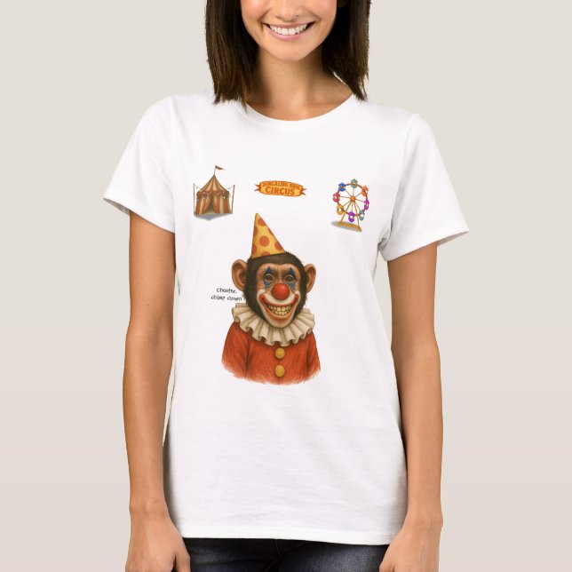 Camiseta Chester el payaso chimpancé (Anverso)