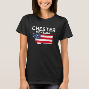 Camiseta Chester Montana Estados Unidos de América Viaje Mo