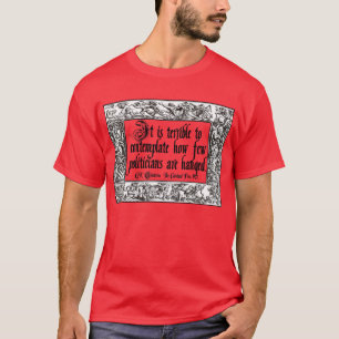Camiseta Chesterton en el colgante de los políticos: