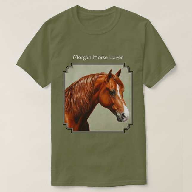 Camiseta Chestnut Morgan Horse (Diseño del anverso)