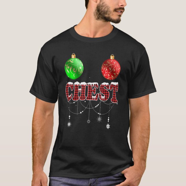 Camiseta Chestnuts Christmas  Matching Couples Chest (Anverso)