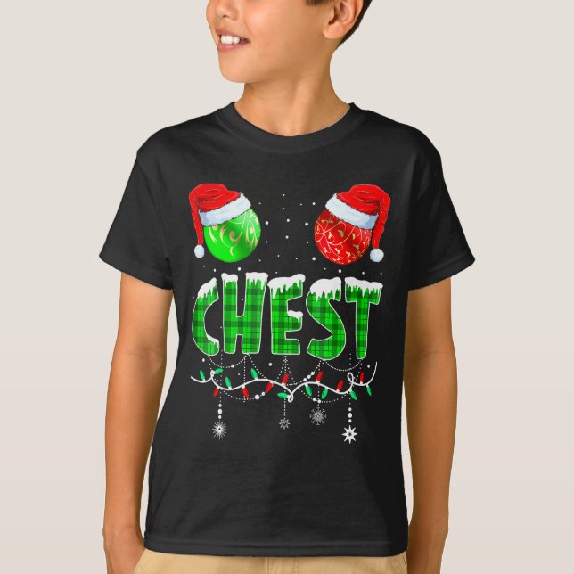 Camiseta Chestnuts Matching Family Funny Chest Nuts Christm (Anverso)