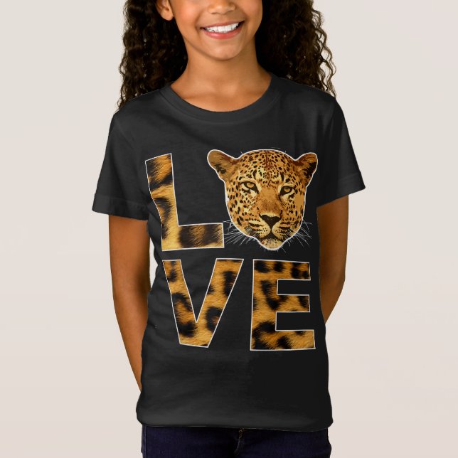 Camiseta chetah face instinto animal nacido gato leopardo s (Anverso)