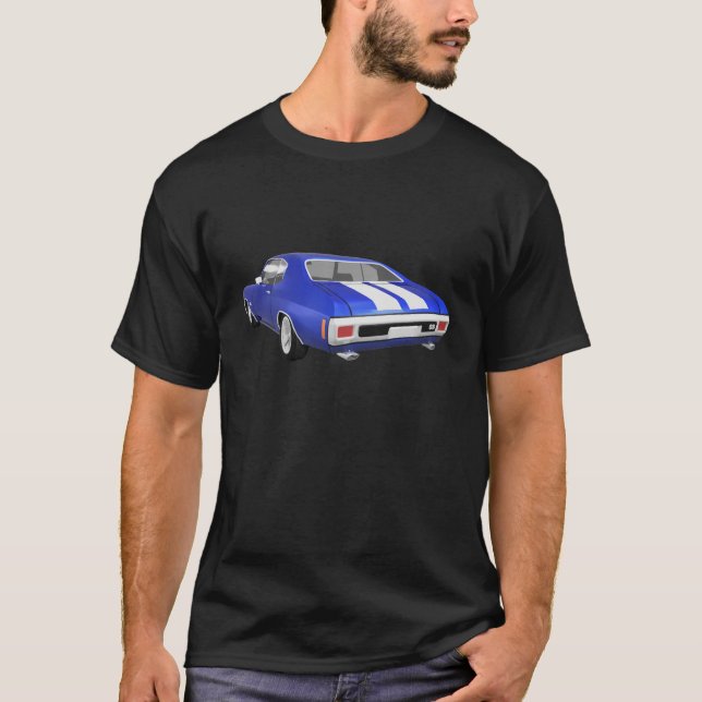 Camiseta Chevelle 1970 SS: Final azul: (Anverso)
