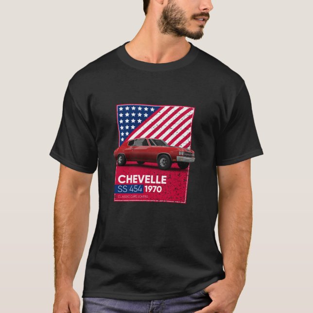 Camiseta Chevelle Classic Cars SS 454 1970 (Anverso)