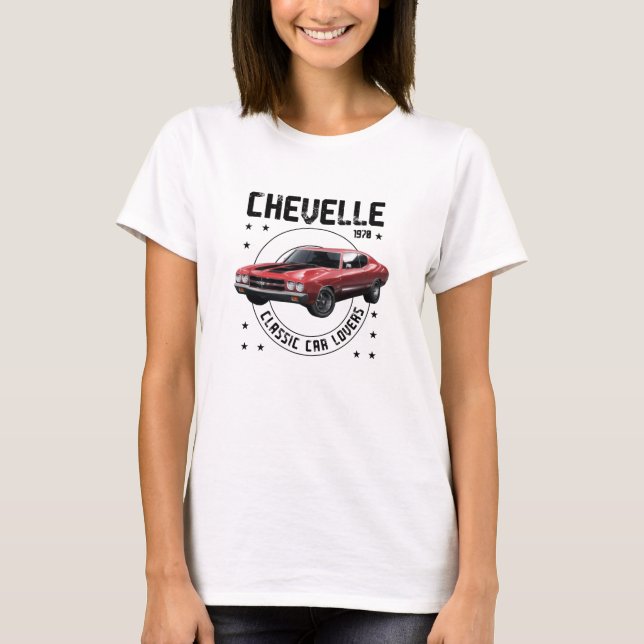 Camiseta Chevelle de coche clásico 1970 (Anverso)