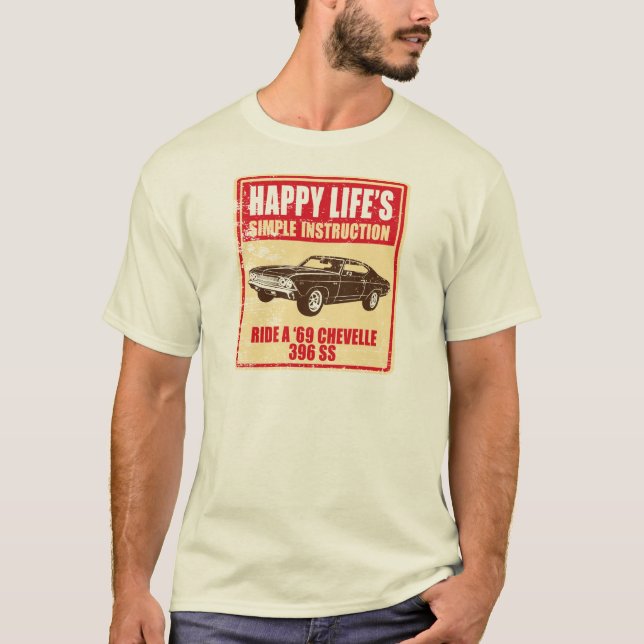 Camiseta Chevrolet 1969 Chevelle 396 SS (Anverso)