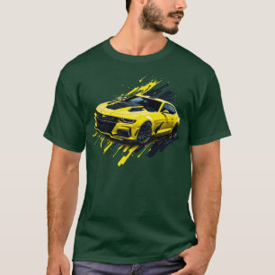 Camiseta Chevrolet Camaro Amarillo de Quinta Generación