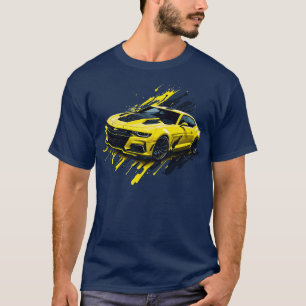 Camiseta Chevrolet Camaro Amarillo de Quinta Generación