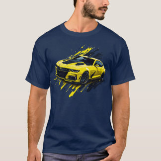 Camiseta Chevrolet Camaro Amarillo de Quinta Generación