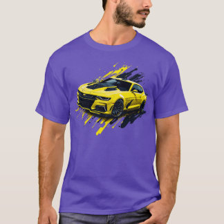 Camiseta Chevrolet Camaro Amarillo de Quinta Generación