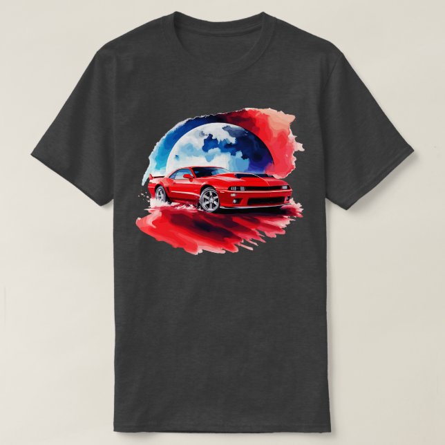 Camiseta Chevrolet Camaro Red Shelby (Diseño del anverso)