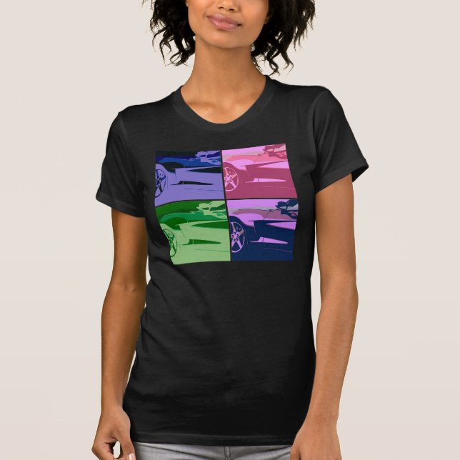 Camiseta Chevrolet Corvette Pop Art (Anverso)