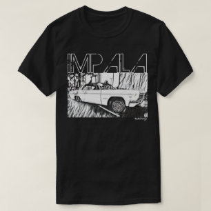 Camiseta Chevrolet Impala Chevy, piloto inferior de 1966