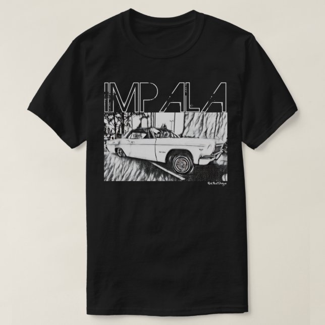 Camiseta Chevrolet Impala Chevy, piloto inferior de 1966 (Diseño del anverso)