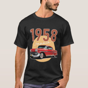 Camiseta Chevrolet Impala de coche antiguo 1958