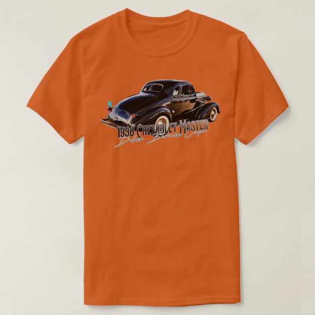 Camiseta Chevrolet Master DeLuxe Business Coupe TShirt 1938 (Diseño del anverso)