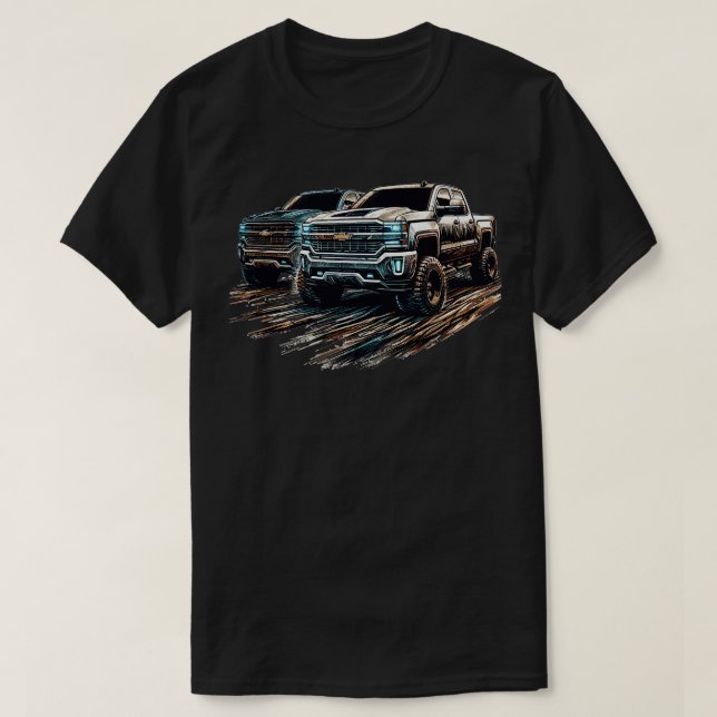 Camiseta Chevrolet Silverado 12 (Diseño del anverso)